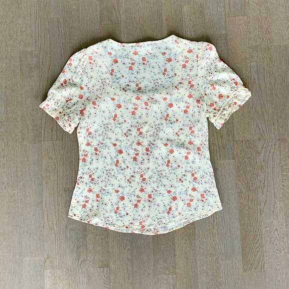 Cream floral blouse - Picture 5 of 5